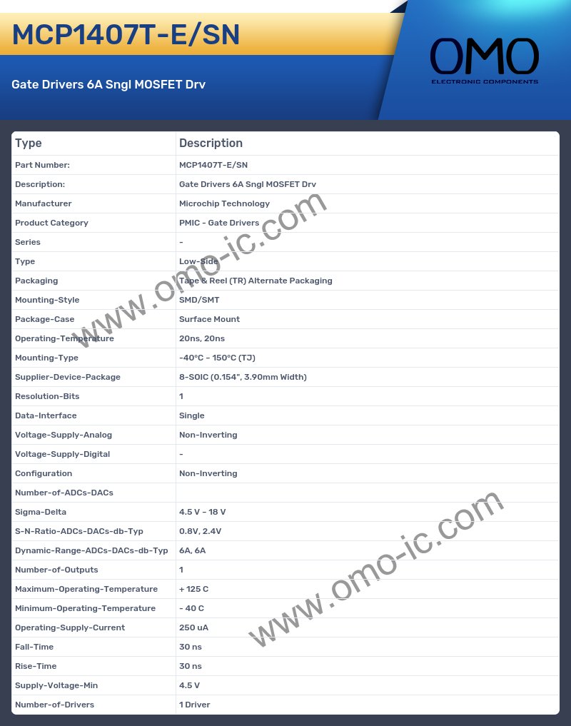 MCP1407T-E/SN