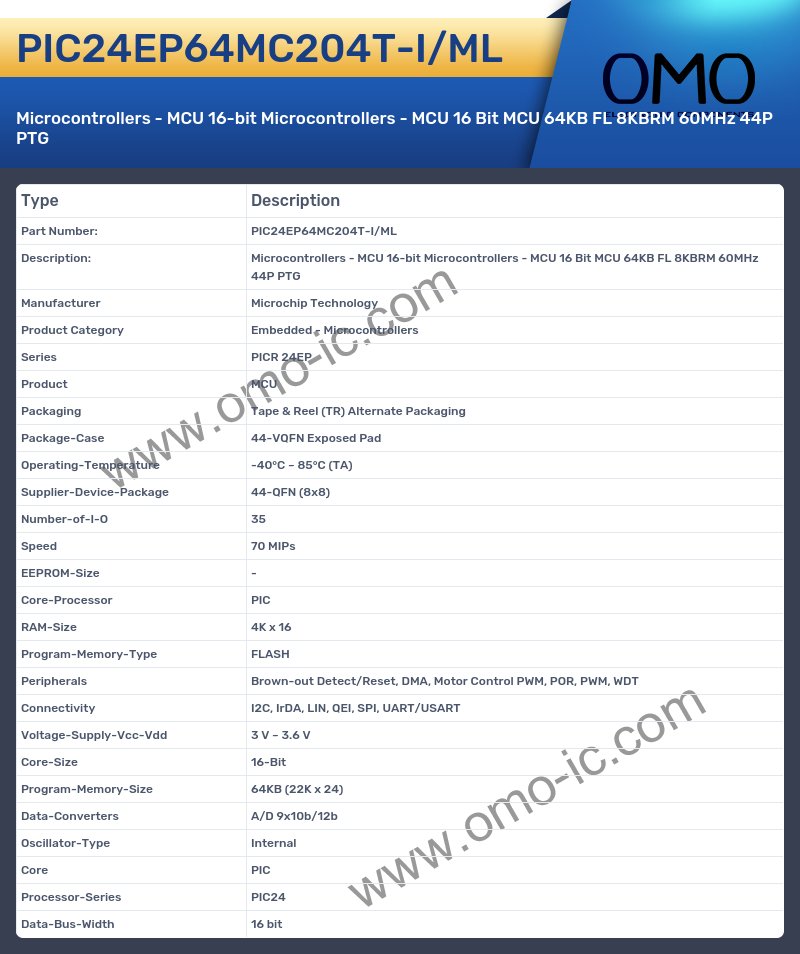 PIC24EP64MC204T-I/ML