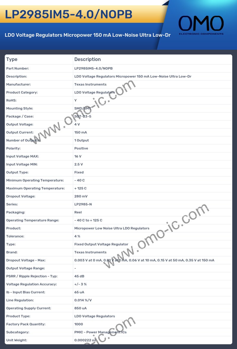 LP2985IM5-4.0/NOPB