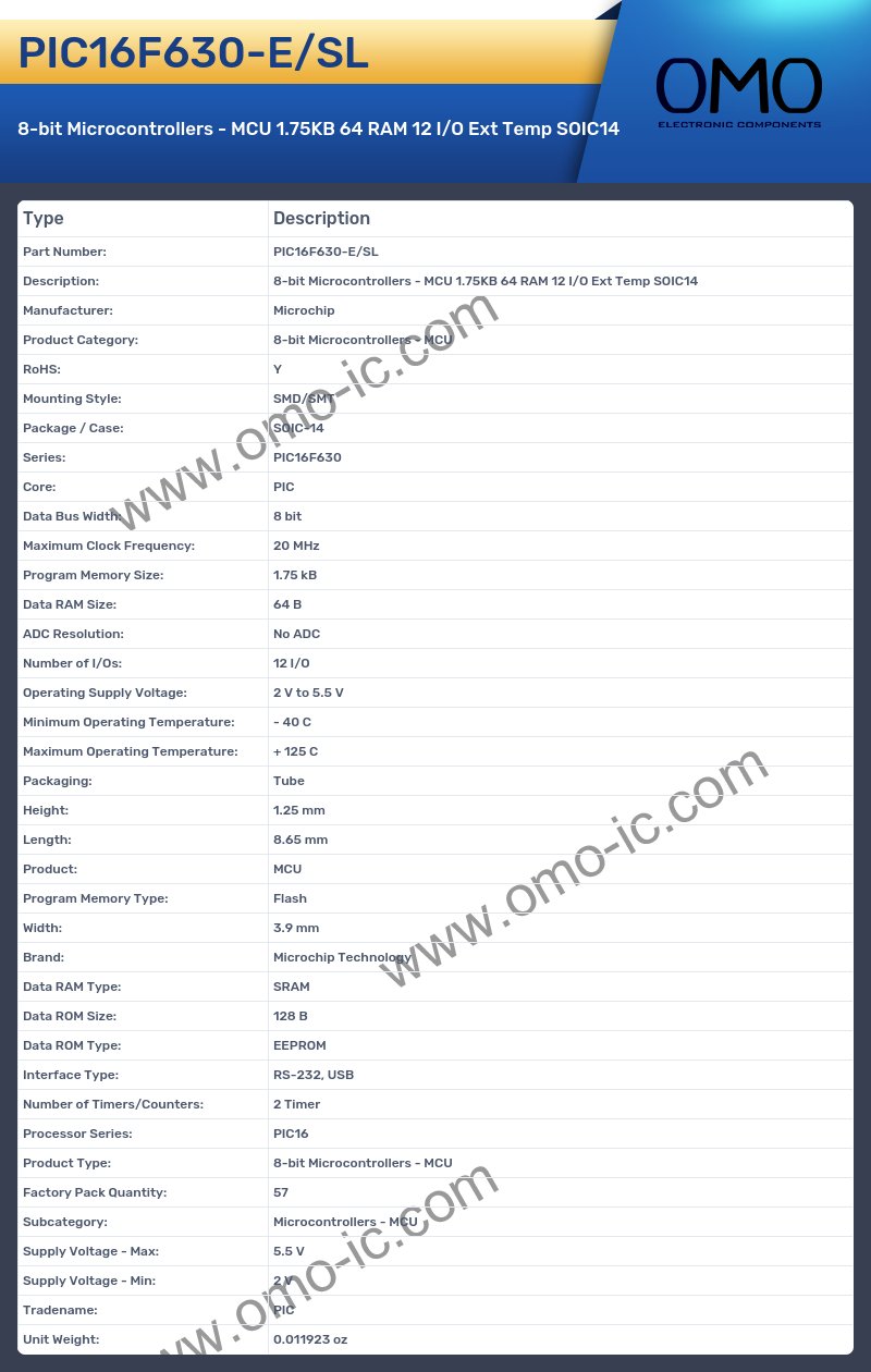 PIC16F630-E/SL