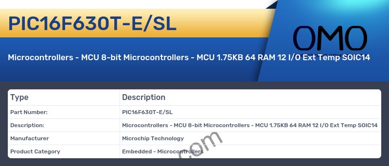 PIC16F630T-E/SL