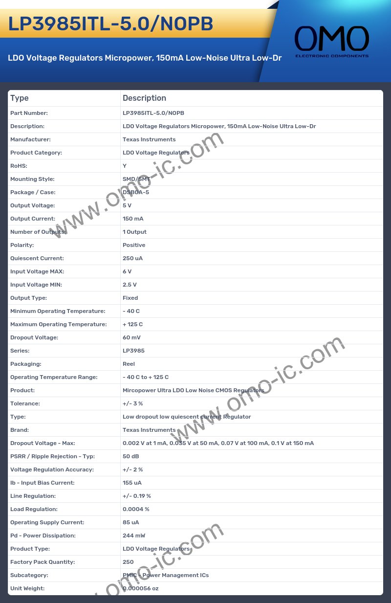 LP3985ITL-5.0/NOPB