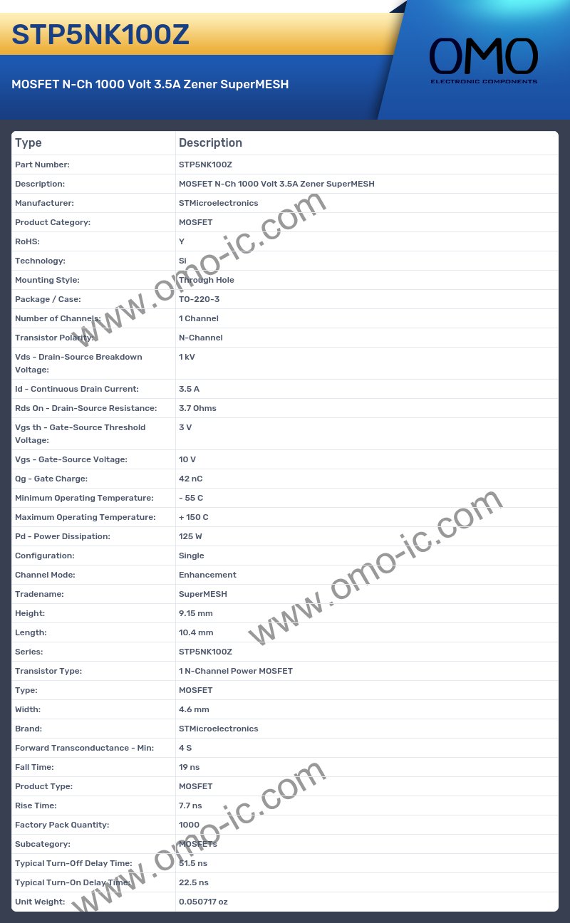 STP5NK100Z