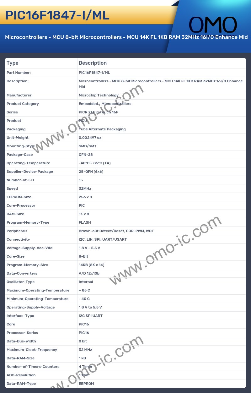 PIC16F1847-I/ML