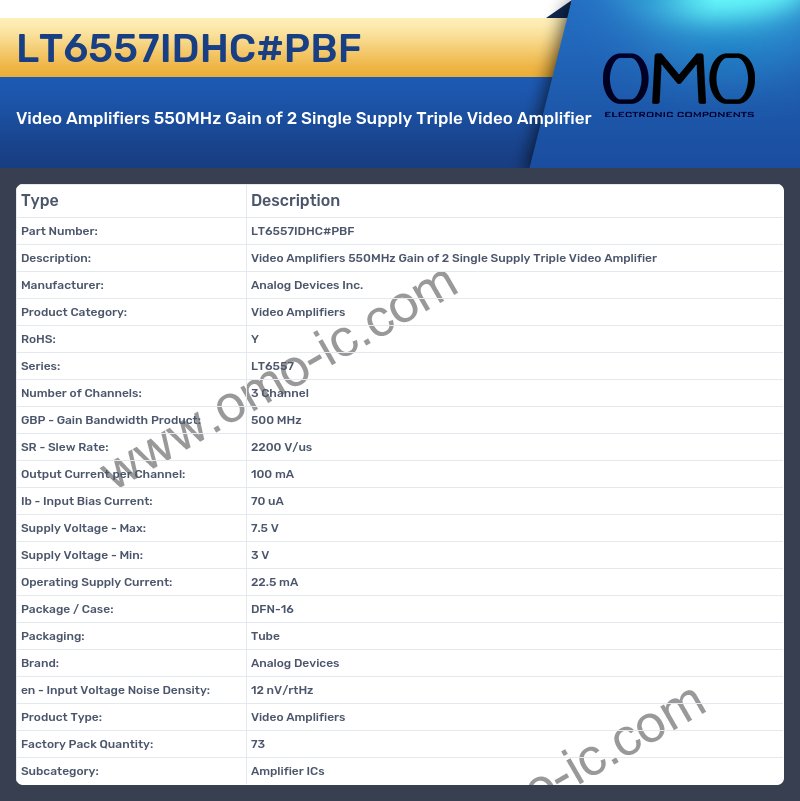 LT6557IDHC#PBF
