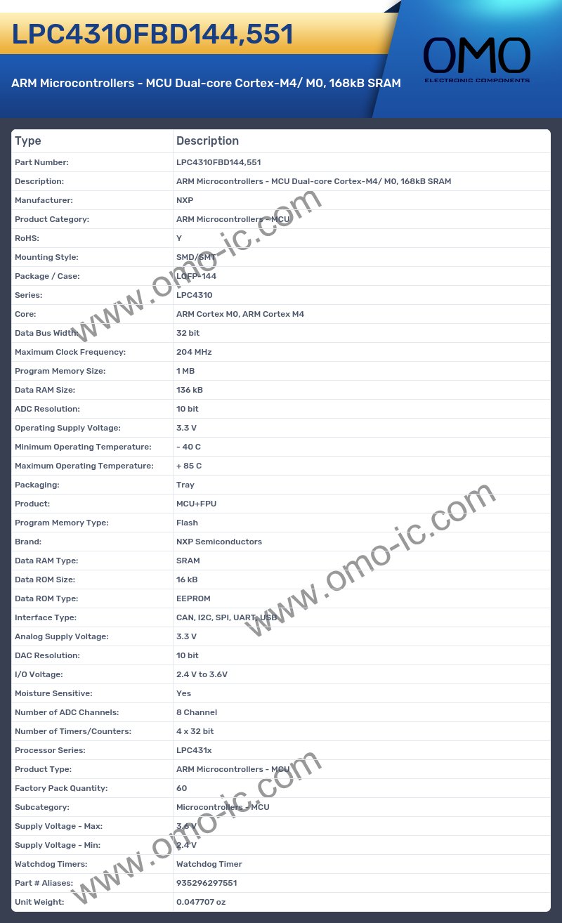 LPC4310FBD144,551