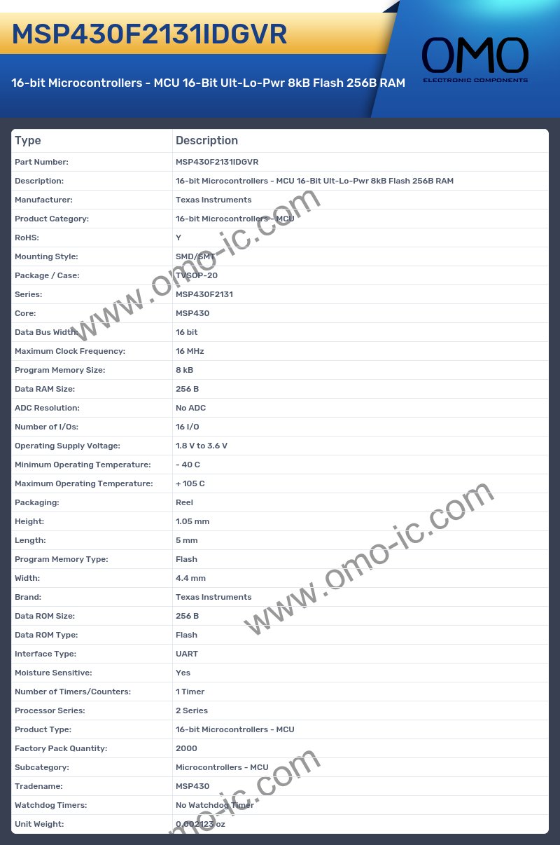 MSP430F2131IDGVR