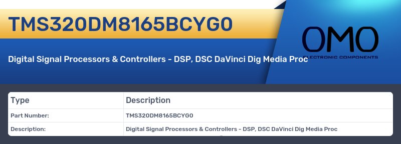 TMS320DM8165BCYG0