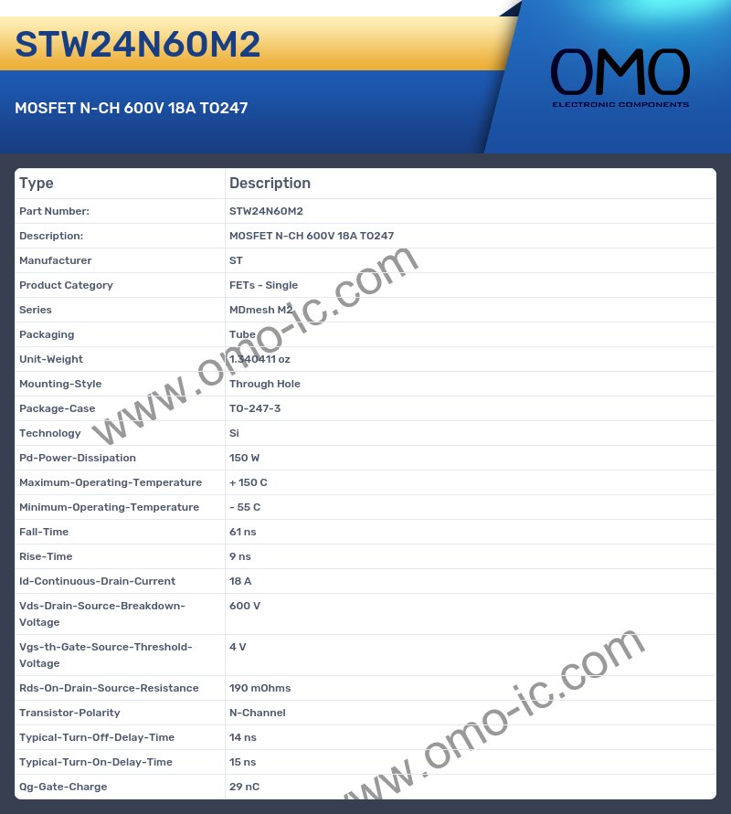 STW24N60M2