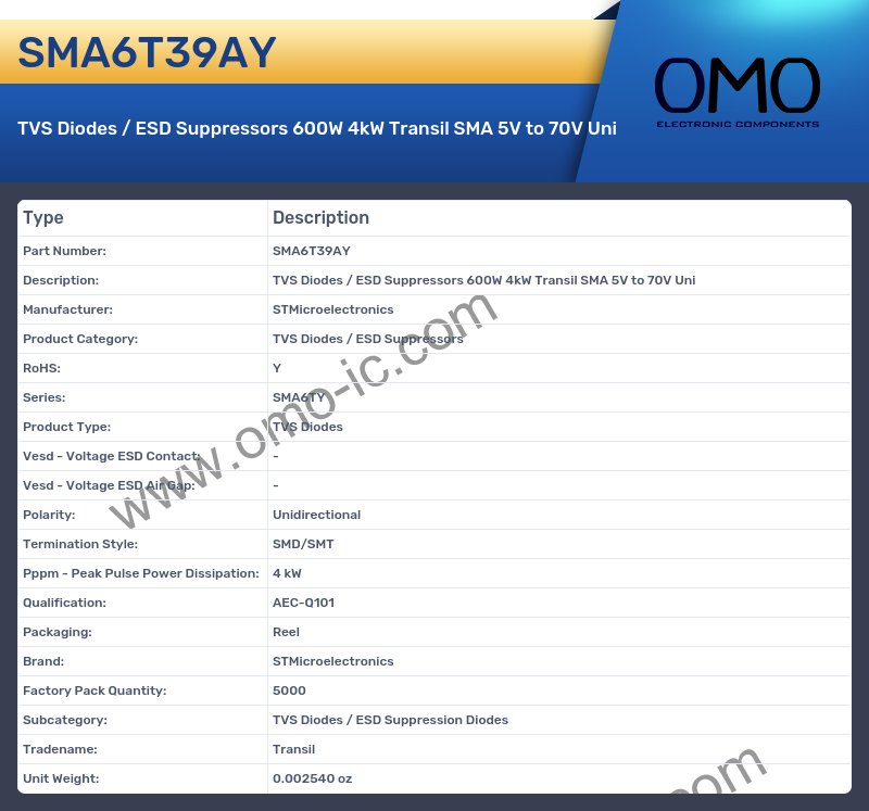 SMA6T39AY