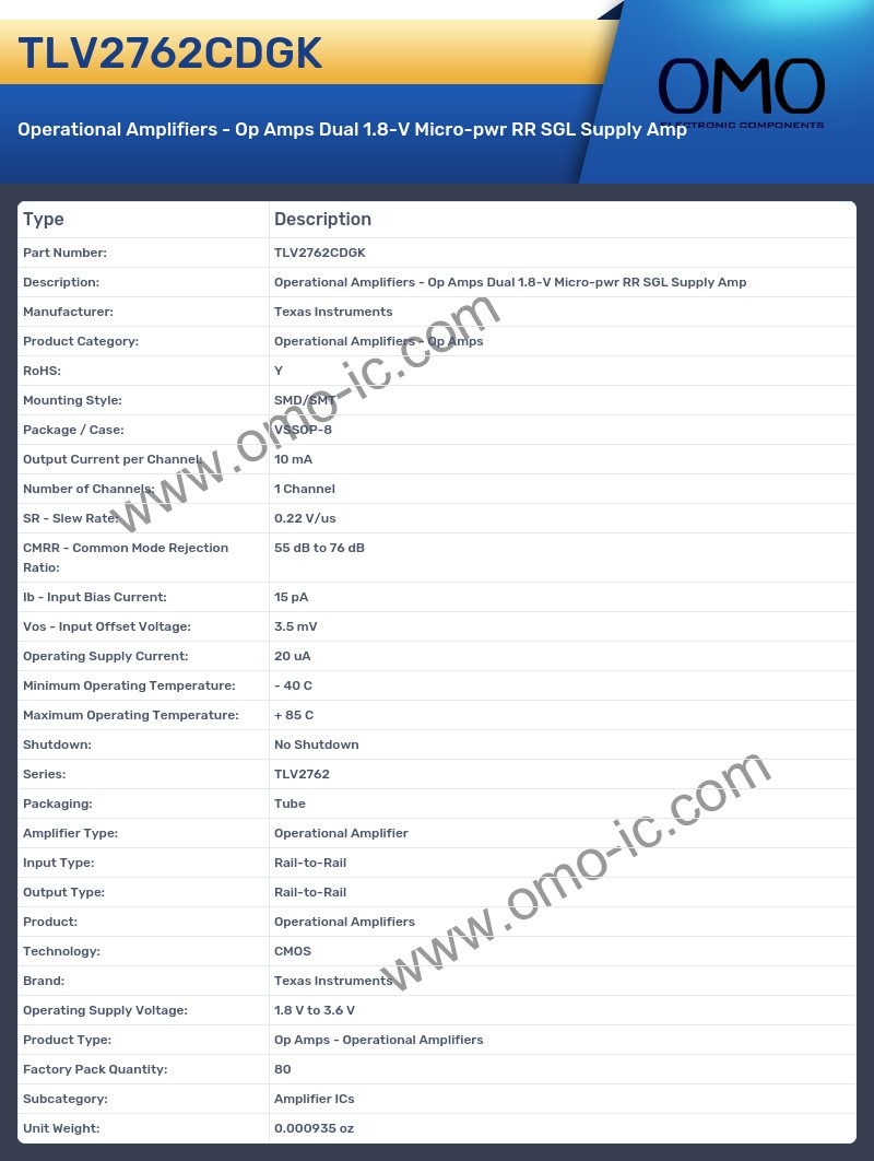 TLV2762CDGK