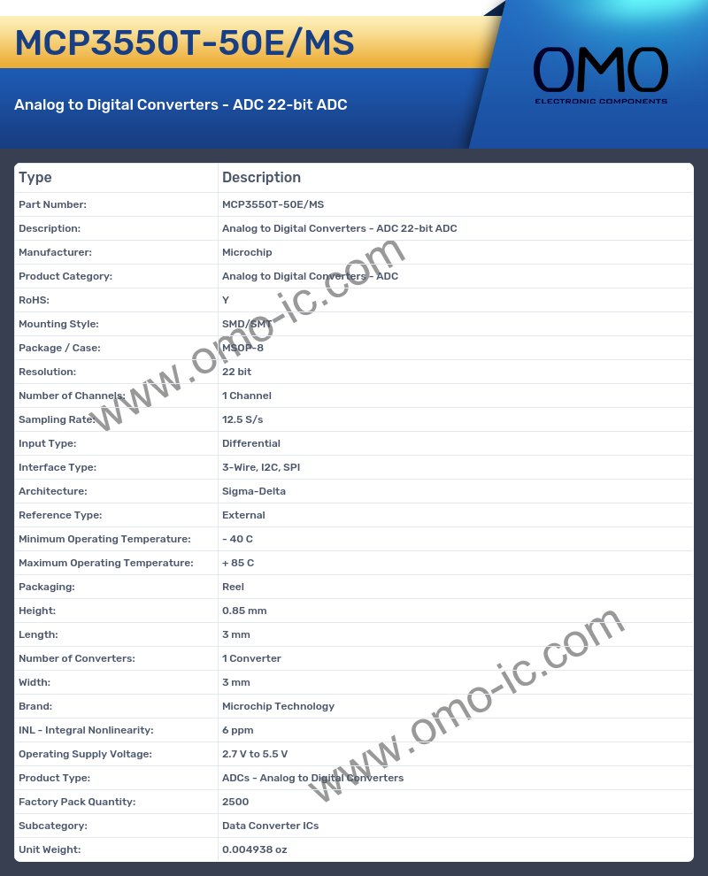 MCP3550T-50E/MS