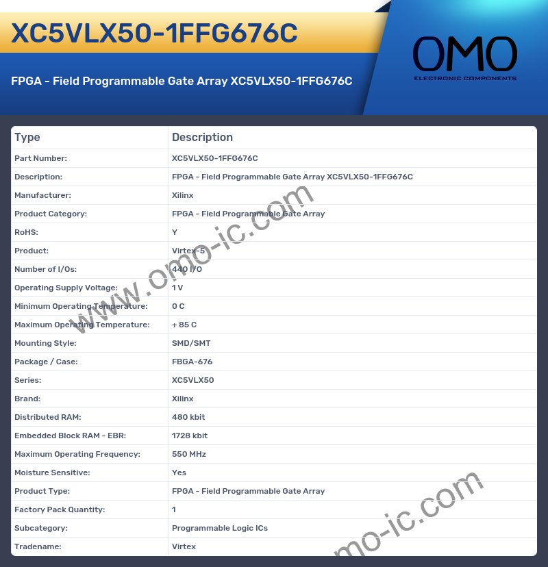 XC5VLX50-1FFG676C