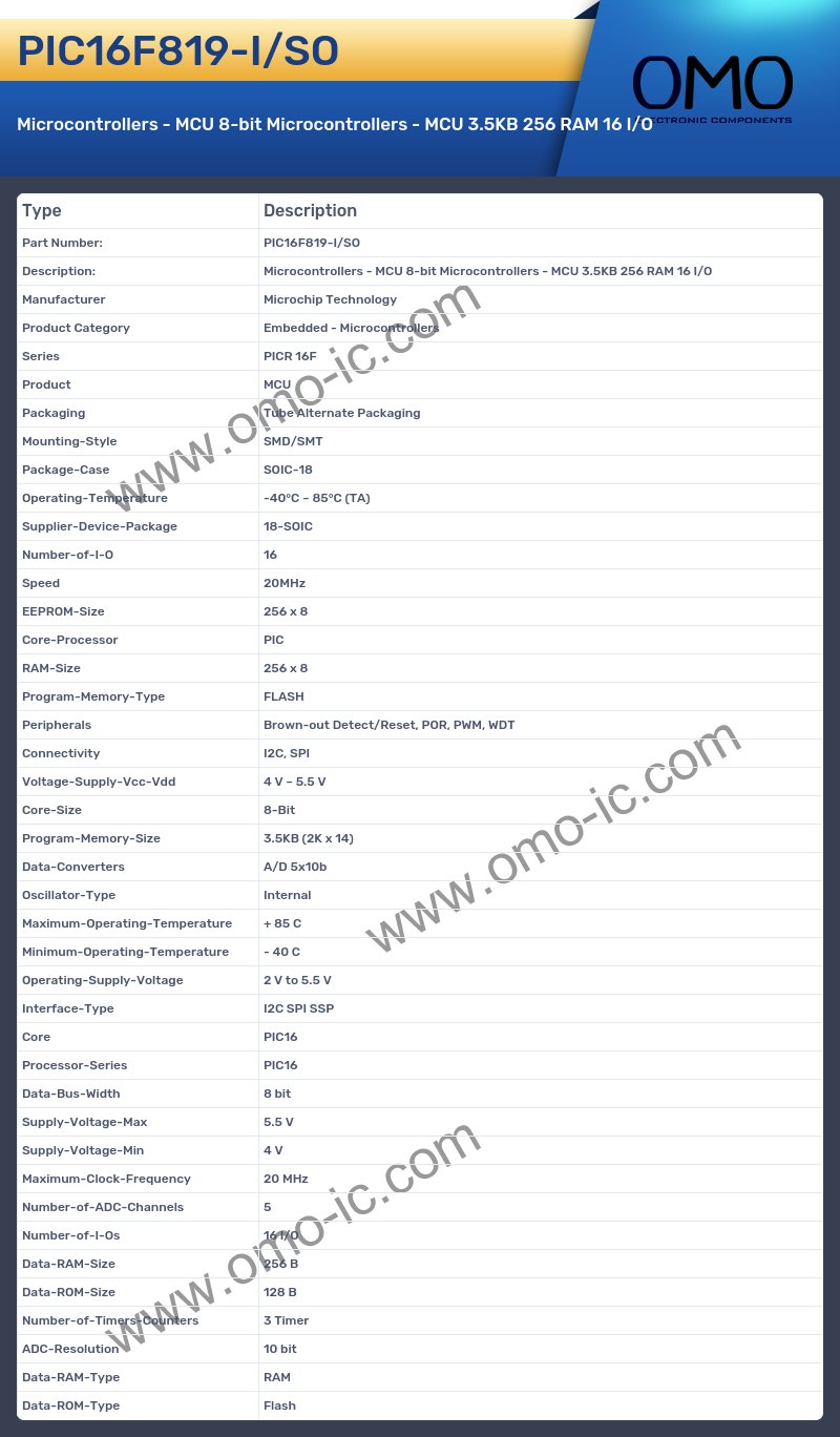 PIC16F819-I/SO