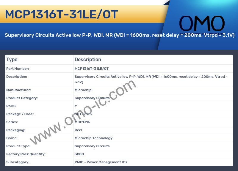 MCP1316T-31LE/OT