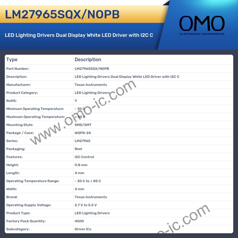 LM27965SQX/NOPB
