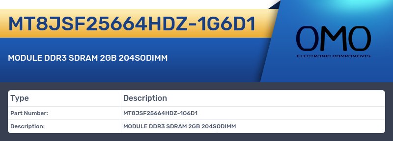 MT8JSF25664HDZ-1G6D1