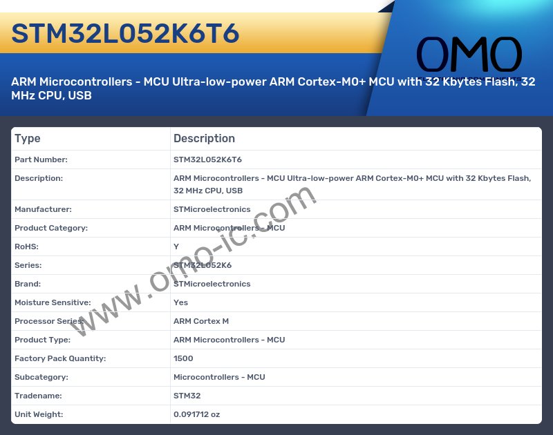 STM32L052K6T6