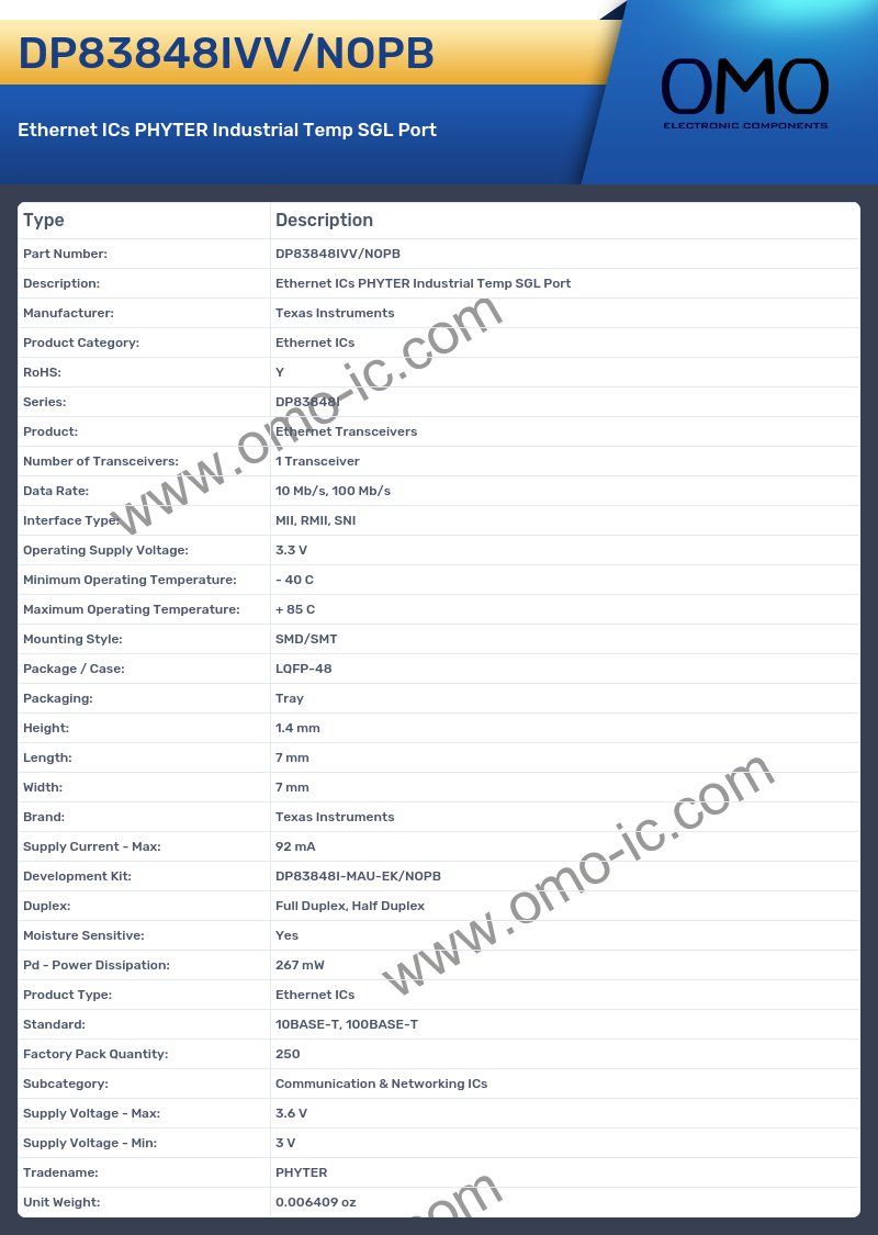 DP83848IVV/NOPB