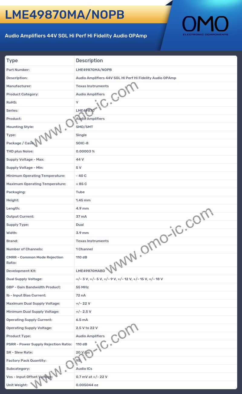LME49870MA/NOPB