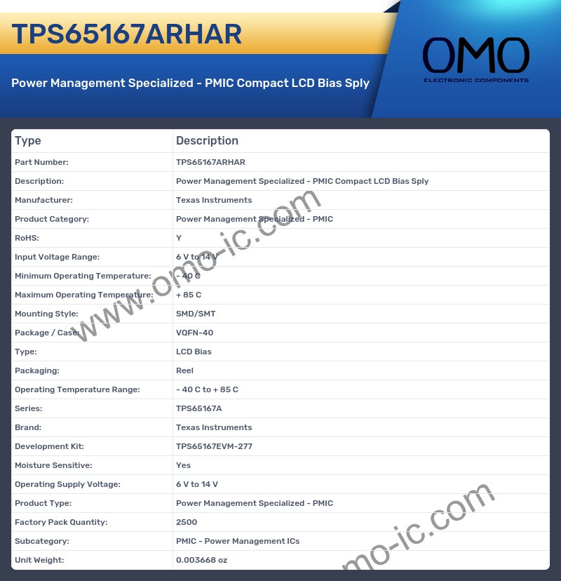 TPS65167ARHAR