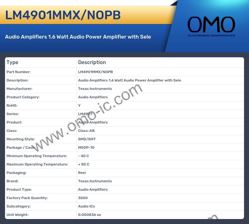 LM4901MMX/NOPB