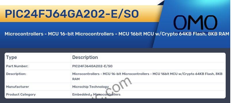 PIC24FJ64GA202-E/SO