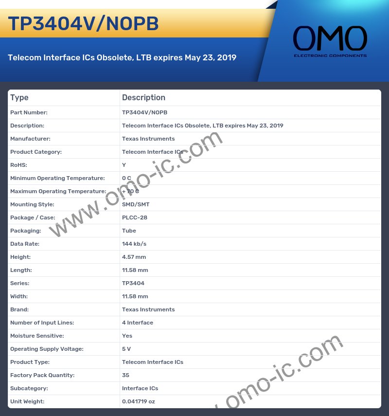 TP3404V/NOPB