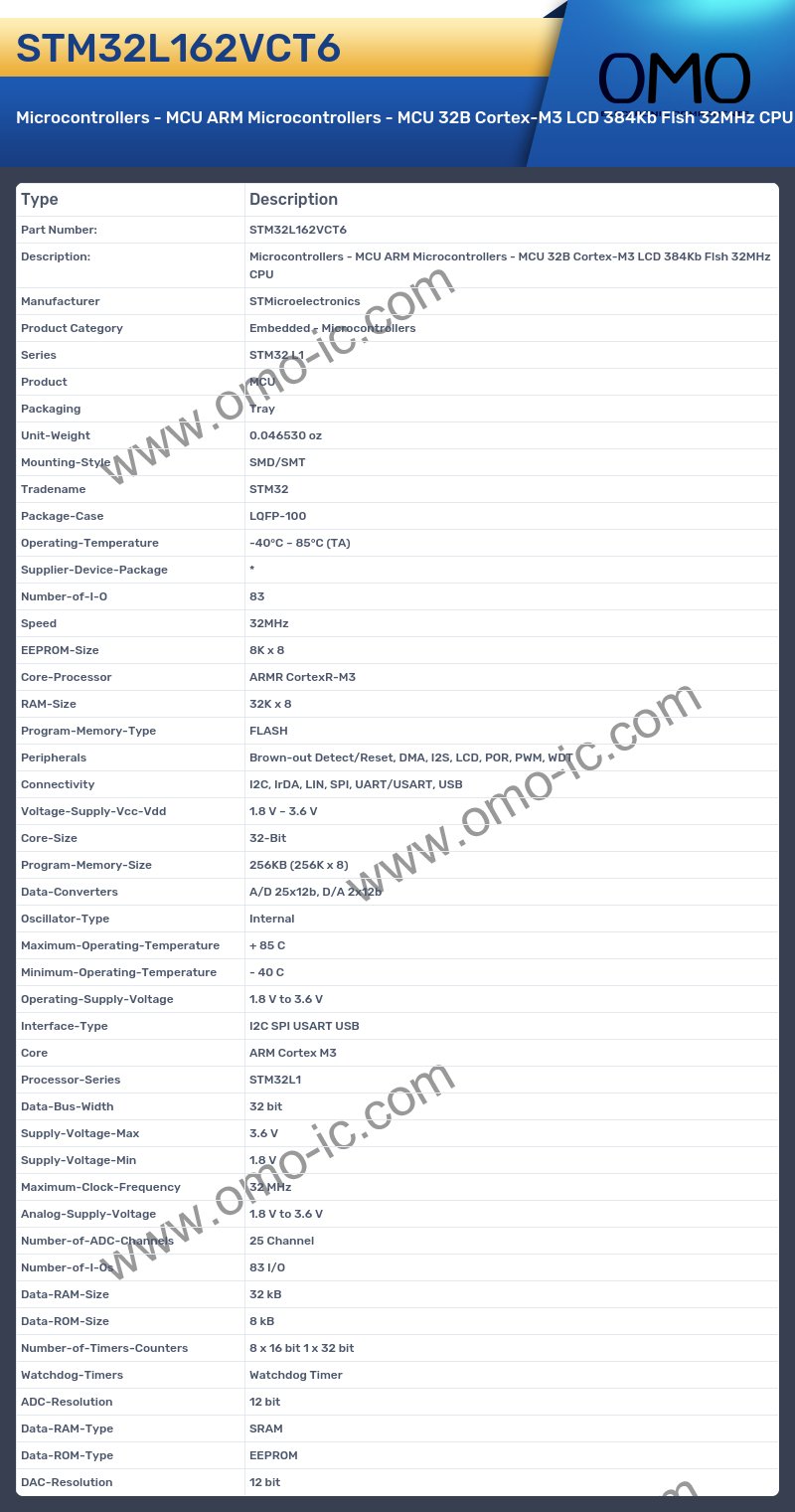 STM32L162VCT6