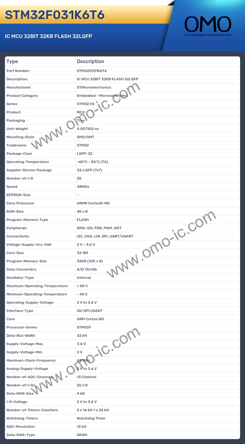 STM32F031K6T6