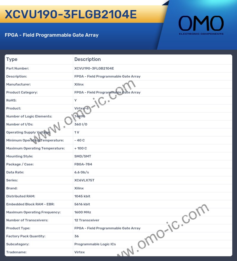 XCVU190-3FLGB2104E