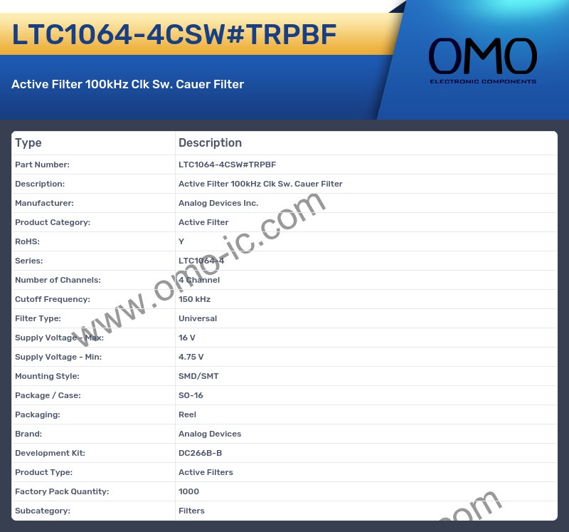 LTC1064-4CSW#TRPBF