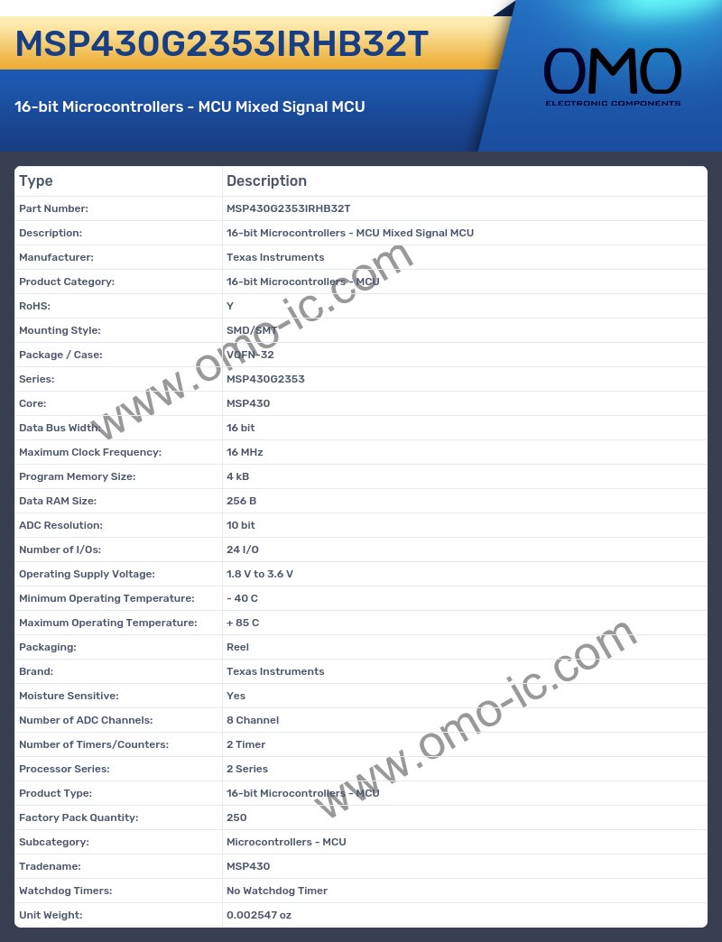 MSP430G2353IRHB32T
