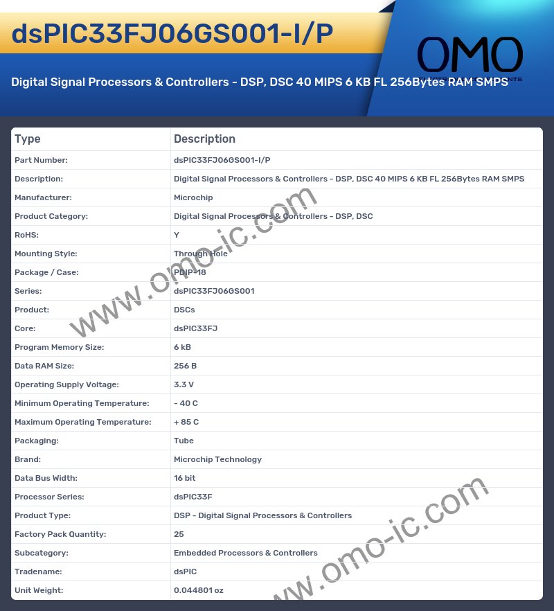 dsPIC33FJ06GS001-I/P