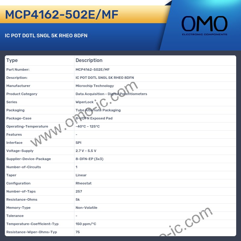 MCP4162-502E/MF