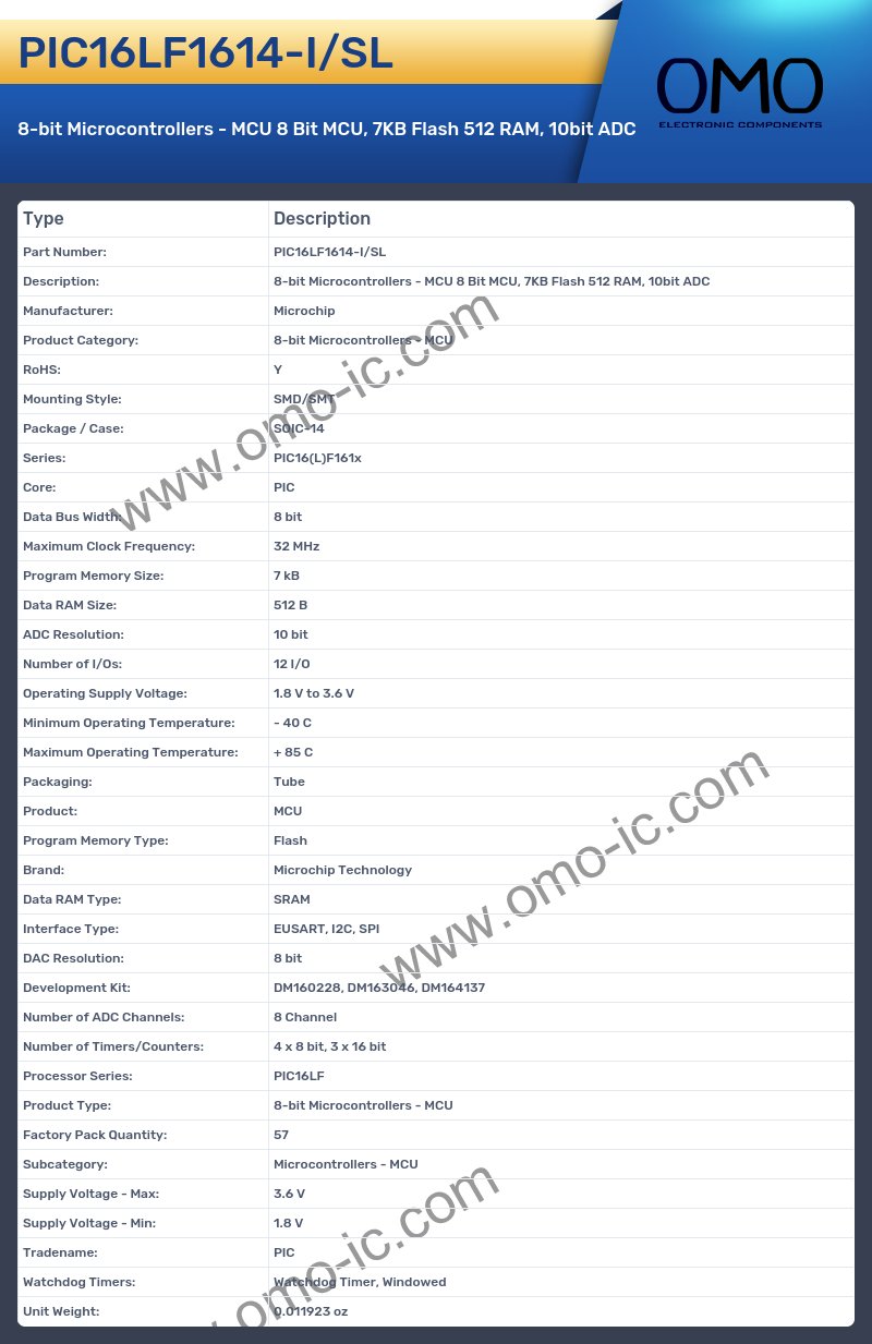 PIC16LF1614-I/SL