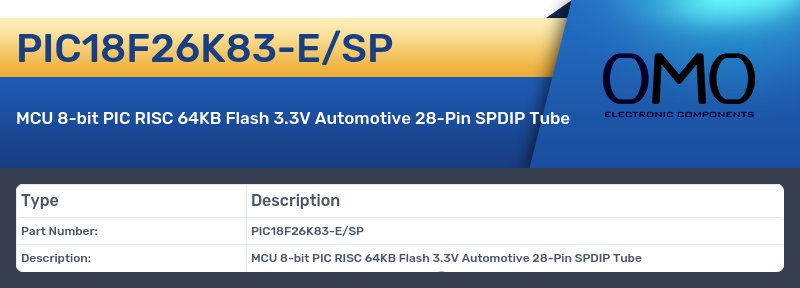 PIC18F26K83-E/SP