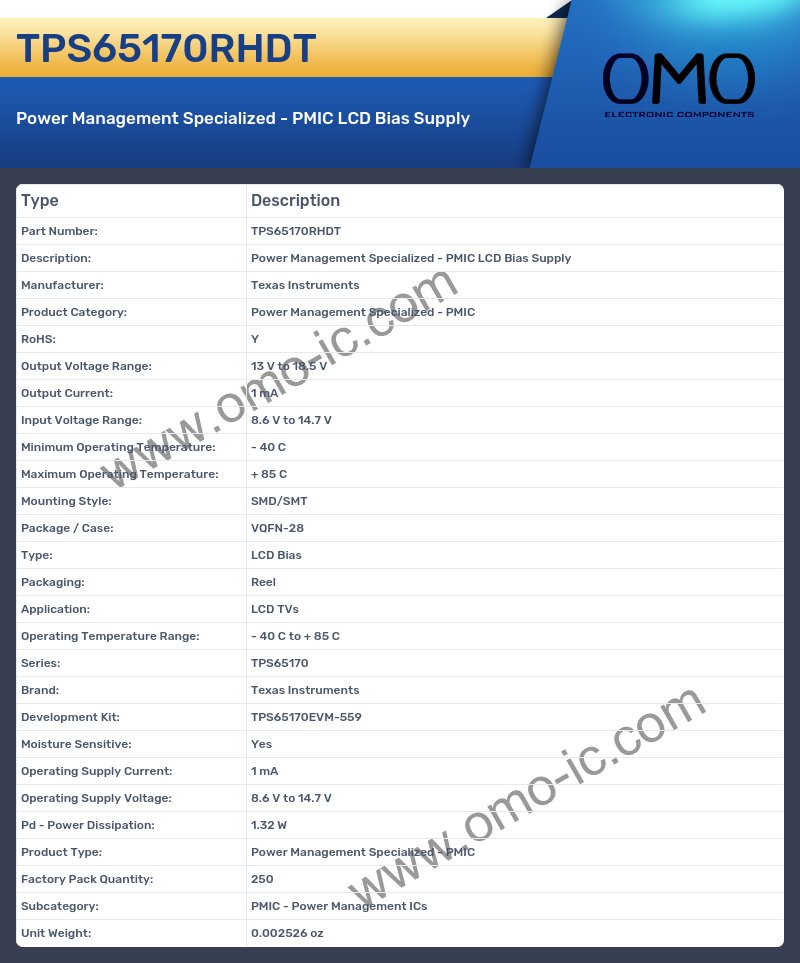 TPS65170RHDT