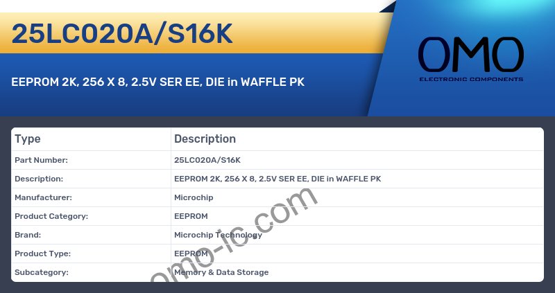 25LC020A/S16K