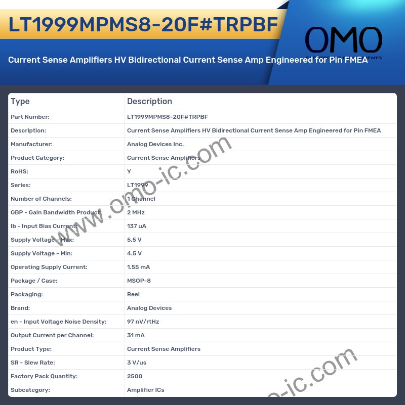 LT1999MPMS8-20F#TRPBF