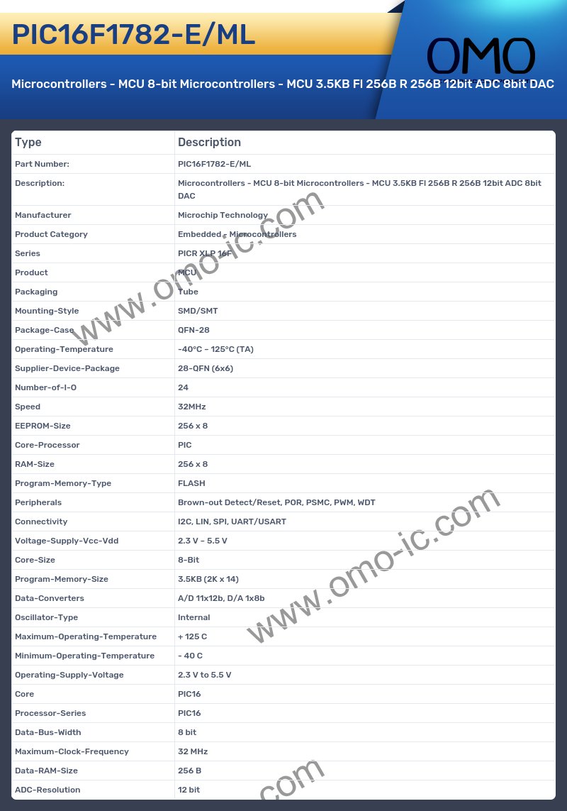 PIC16F1782-E/ML