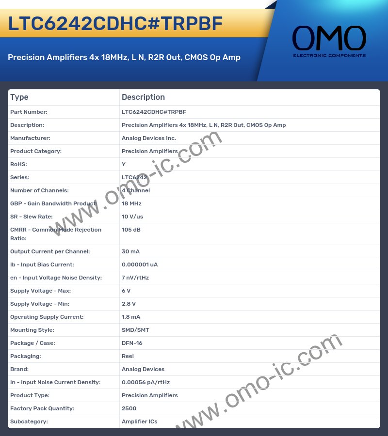 LTC6242CDHC#TRPBF