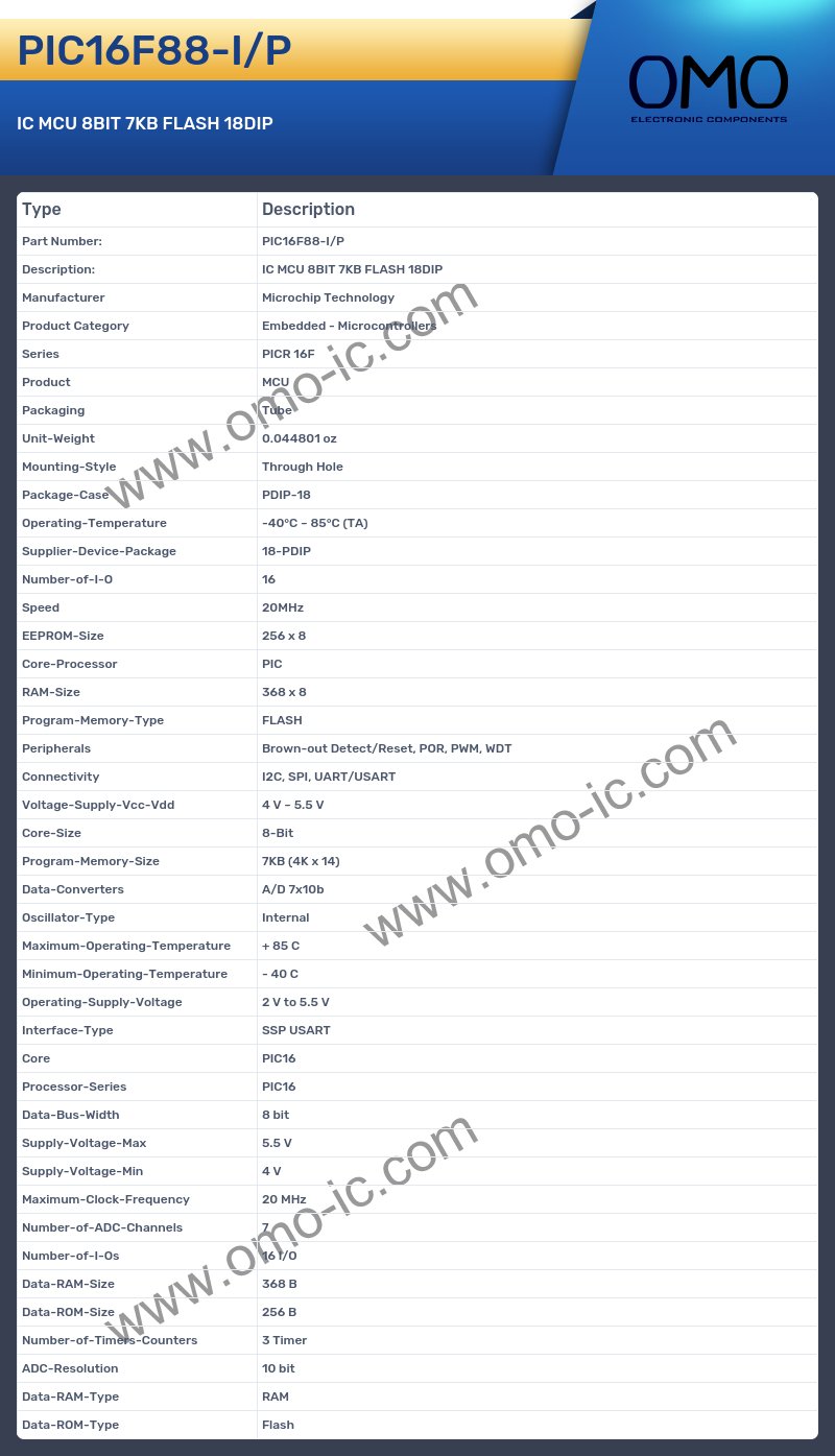 PIC16F88-I/P