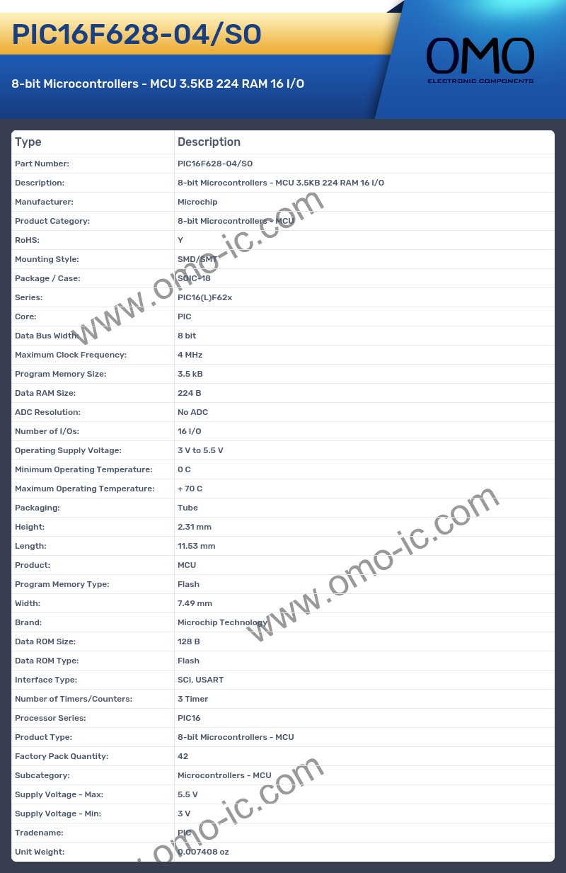 PIC16F628-04/SO