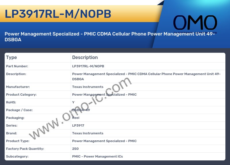 LP3917RL-M/NOPB