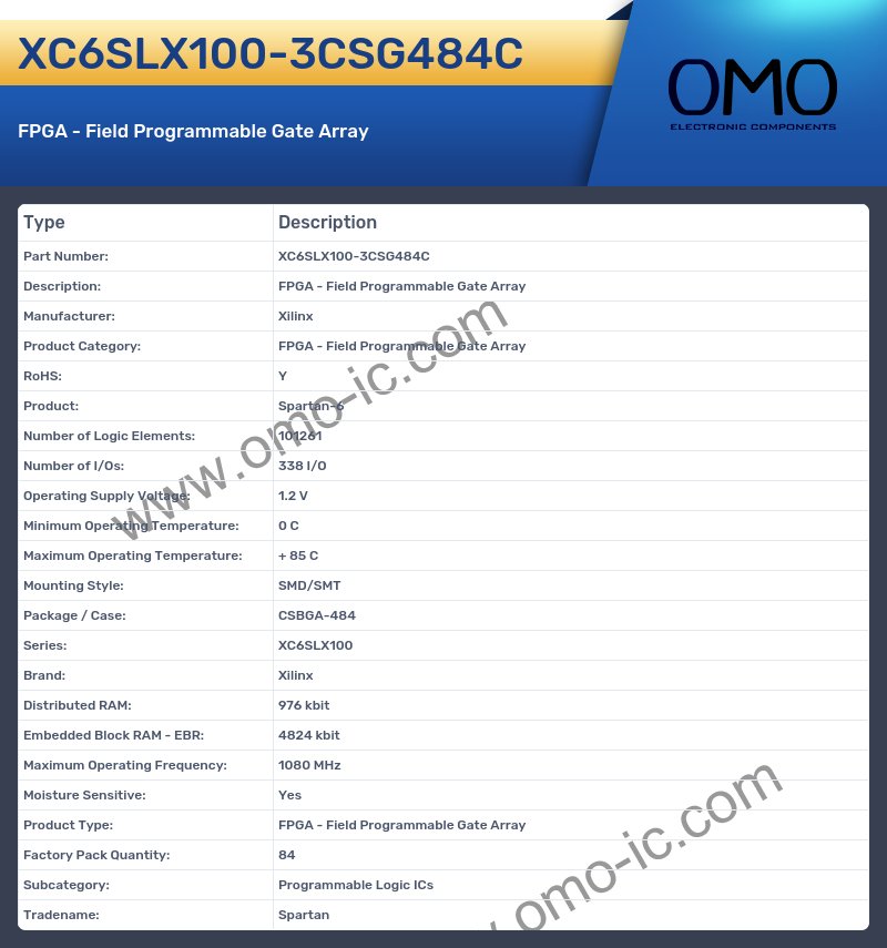 XC6SLX100-3CSG484C