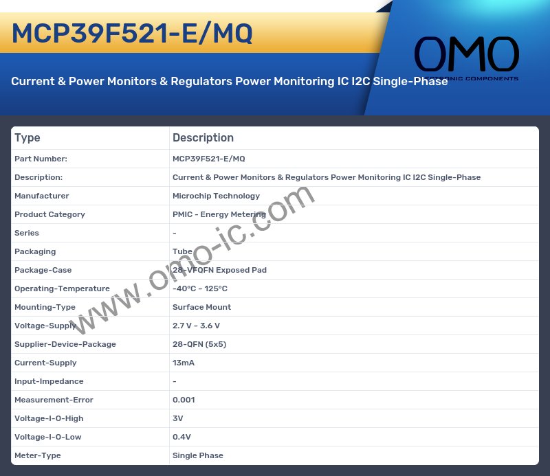 MCP39F521-E/MQ