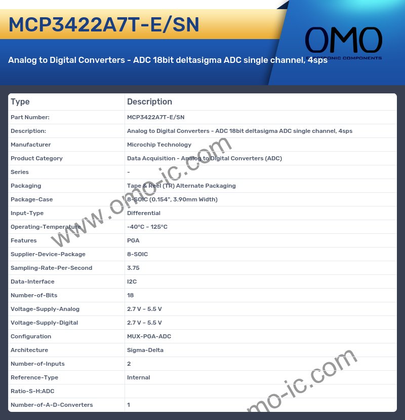 MCP3422A7T-E/SN