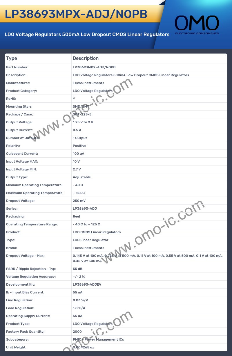LP38693MPX-ADJ/NOPB