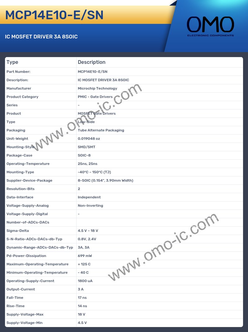 MCP14E10-E/SN